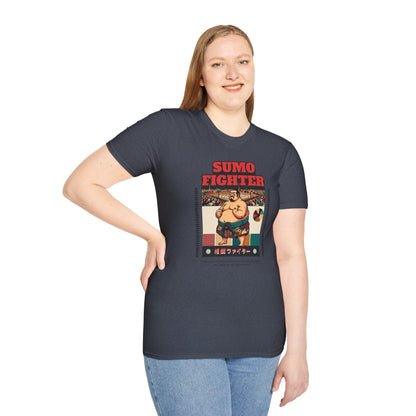 Sumo Fighter Graphic Tee | Fun Unisex T-Shirt for Sports Fans, Unique Gift, Casual Style, Anime Lovers, Vintage Aesthetic
