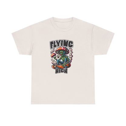 Flying High Unisex Cotton Tee, Psychedelic Shirt, Casual Wear, Gift for Stoners, Retro Fashion, Fun Graphic T-Shirt
