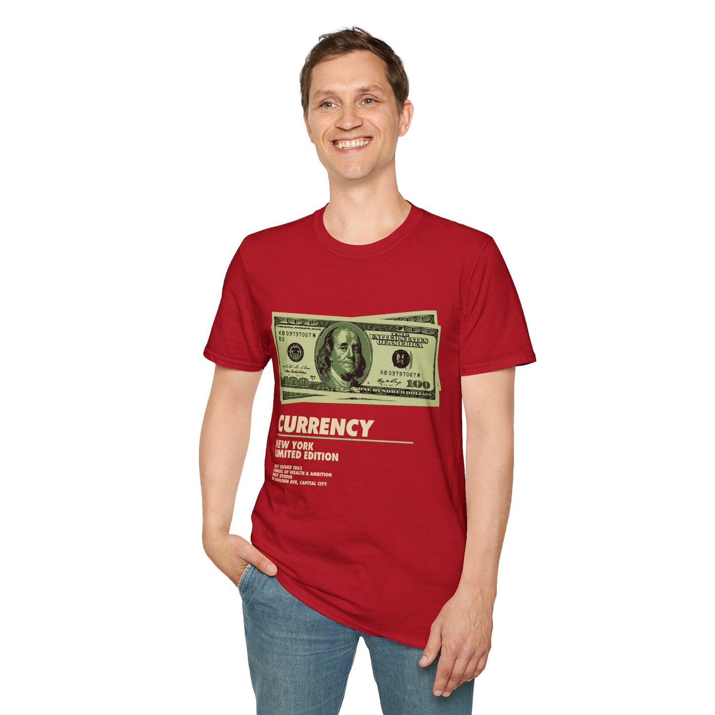 Limited Edition Currency Tee | Unisex Softstyle T-Shirt, Casual Wear, Streetwear, Gift for Him/Her, Unique Graphic Tee