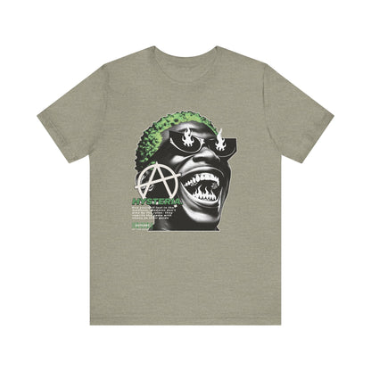 Bold Graphic Tee, Edgy Streetwear Shirt, Urban Casual Wear, Unisex Fashion Top, Gift for Music Lovers, Distinctive Artwork Tee