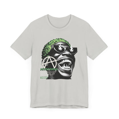 Bold Graphic Tee, Edgy Streetwear Shirt, Urban Casual Wear, Unisex Fashion Top, Gift for Music Lovers, Distinctive Artwork Tee