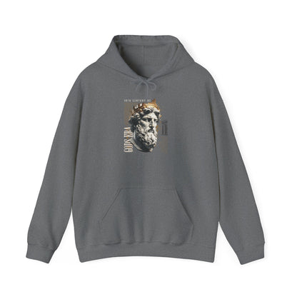 Artistic Hooded Sweatshirt with Classic Design, Casual Apparel, Gift for Art Lovers, Unisex Fashion, Cozy Streetwear