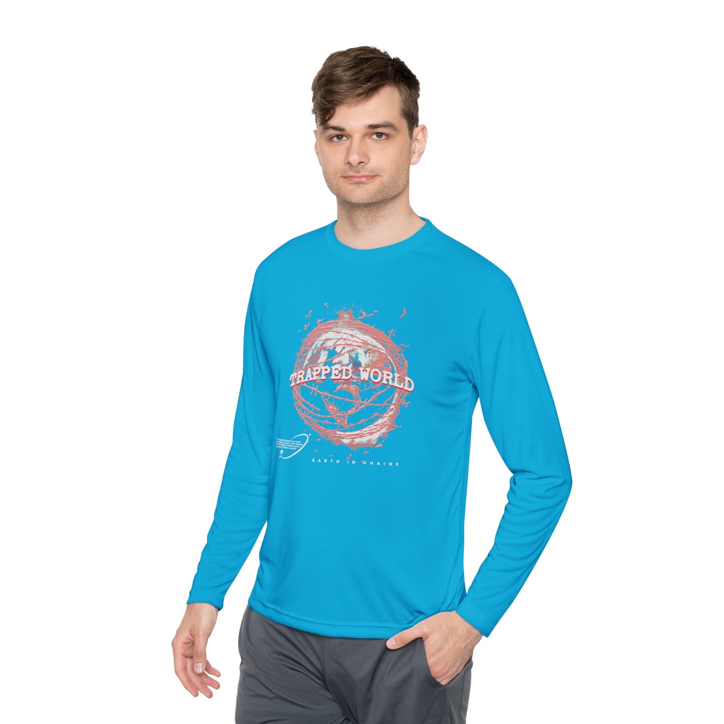 Trapped World Unisex Long Sleeve Tee, Eco-Friendly Casual Shirt, Perfect for Travel & Adventure, Gift for Nature Lovers, Spring & [...]