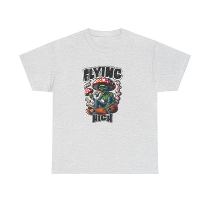 Flying High Unisex Cotton Tee, Psychedelic Shirt, Casual Wear, Gift for Stoners, Retro Fashion, Fun Graphic T-Shirt
