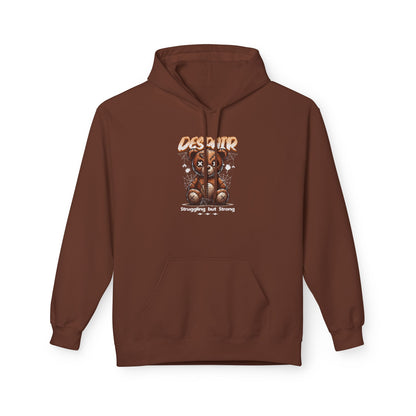 Despair Bear Hoodie | Cozy Graphic Fleece Sweatshirt for Comfort | Cute Gift for Friends | Fall Essentials | Unisex Casual Wear