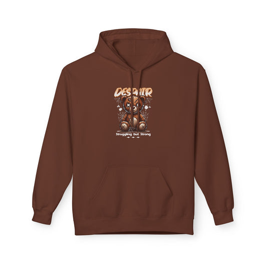 Despair Bear Hoodie | Cozy Graphic Fleece Sweatshirt for Comfort | Cute Gift for Friends | Fall Essentials | Unisex Casual Wear
