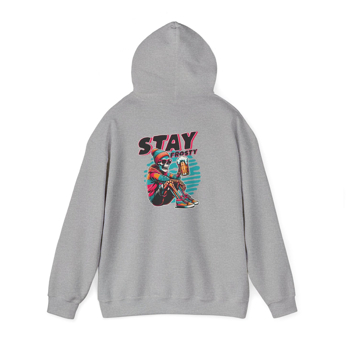 Stay Frosty Hooded Sweatshirt - Cozy Unisex Hoodie for Winter, Gift for Friends, Holiday Style, Casual Wear, Everyday Comfort
