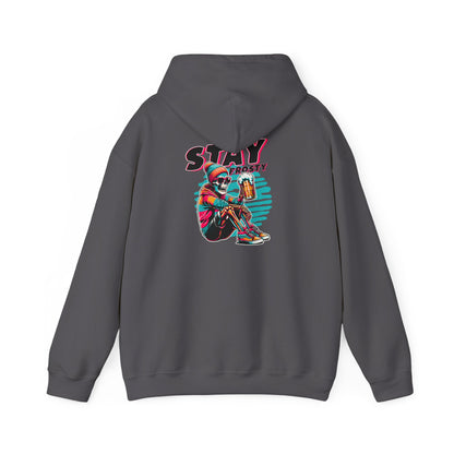Stay Frosty Hooded Sweatshirt - Cozy Unisex Hoodie for Winter, Gift for Friends, Holiday Style, Casual Wear, Everyday Comfort