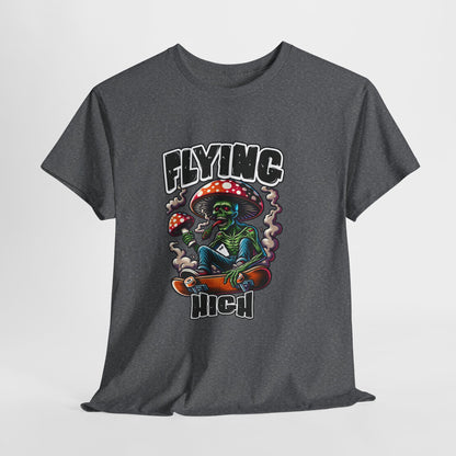 Flying High Unisex Cotton Tee, Psychedelic Shirt, Casual Wear, Gift for Stoners, Retro Fashion, Fun Graphic T-Shirt