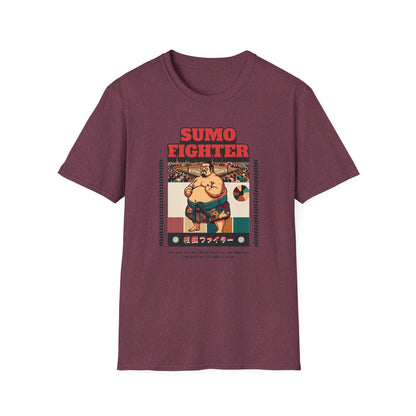 Sumo Fighter Graphic Tee | Fun Unisex T-Shirt for Sports Fans, Unique Gift, Casual Style, Anime Lovers, Vintage Aesthetic