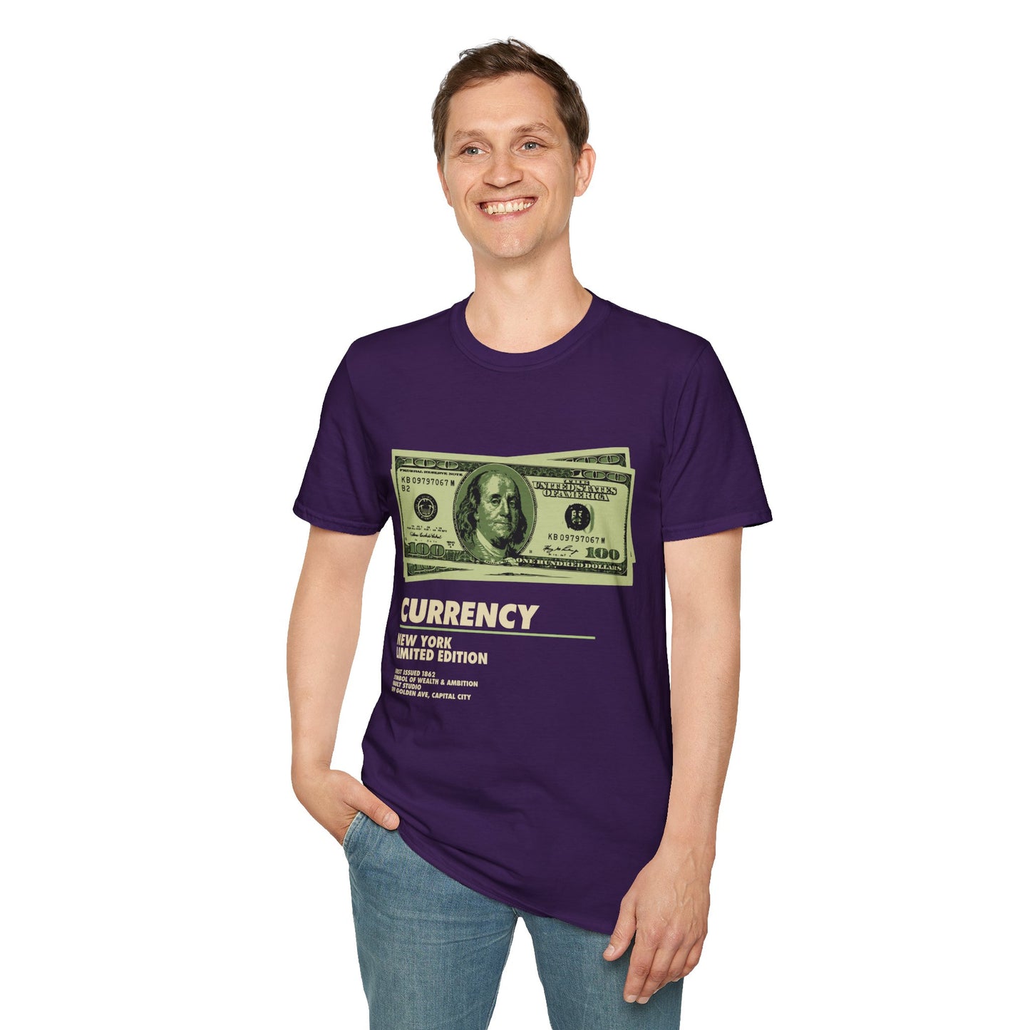 Limited Edition Currency Tee | Unisex Softstyle T-Shirt, Casual Wear, Streetwear, Gift for Him/Her, Unique Graphic Tee