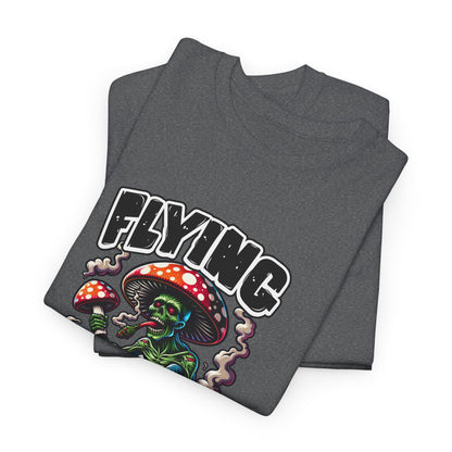 Flying High Unisex Cotton Tee, Psychedelic Shirt, Casual Wear, Gift for Stoners, Retro Fashion, Fun Graphic T-Shirt