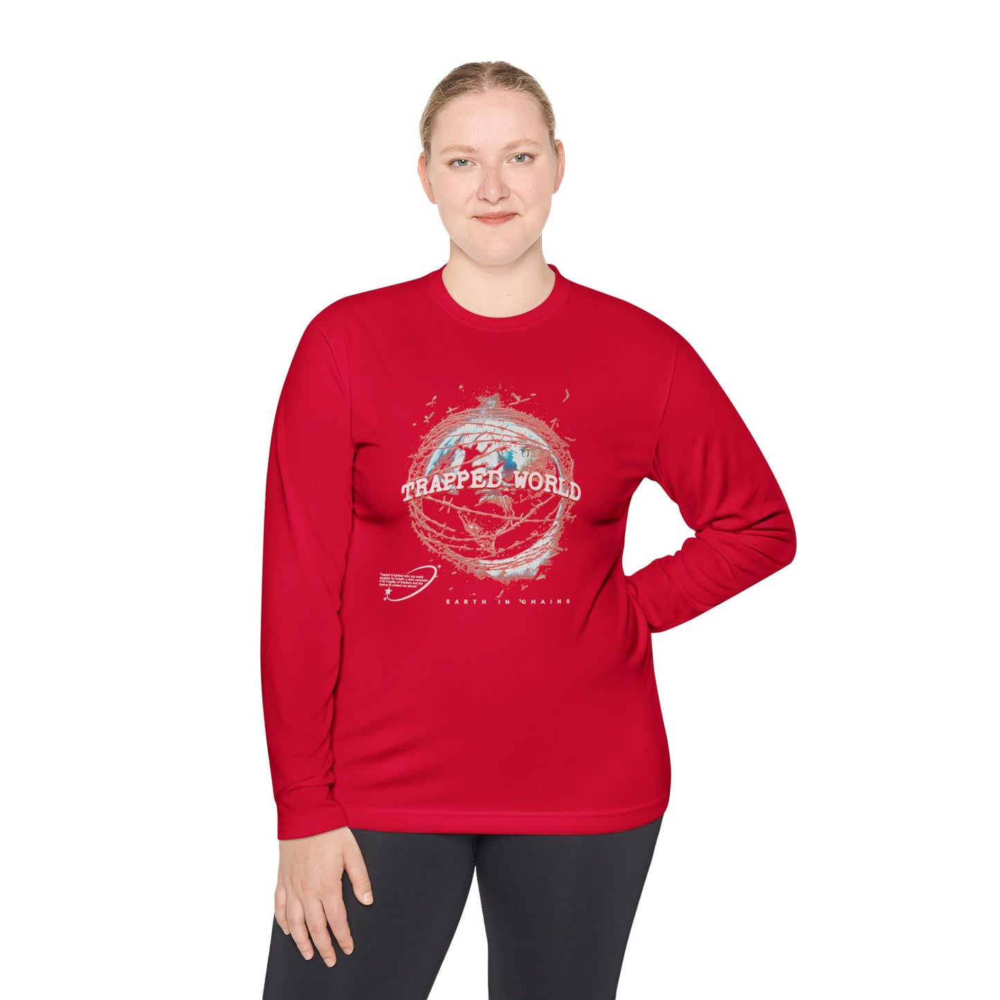Trapped World Unisex Long Sleeve Tee, Eco-Friendly Casual Shirt, Perfect for Travel & Adventure, Gift for Nature Lovers, Spring & [...]