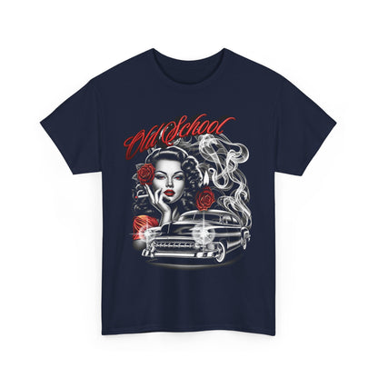 Artistic Unisex Heavy Cotton Tee - Vintage Vibes Graphic, Casual Wear, Music Lover Gift, Street Style Tee, Unisex Shirt