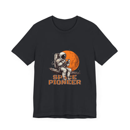 Space Pioneer Astronaut Tee, Cosmic Shirt, Gift for Astro Lovers, Unisex Graphic Tee, Sci-Fi T-Shirt, Casual Spacewear
