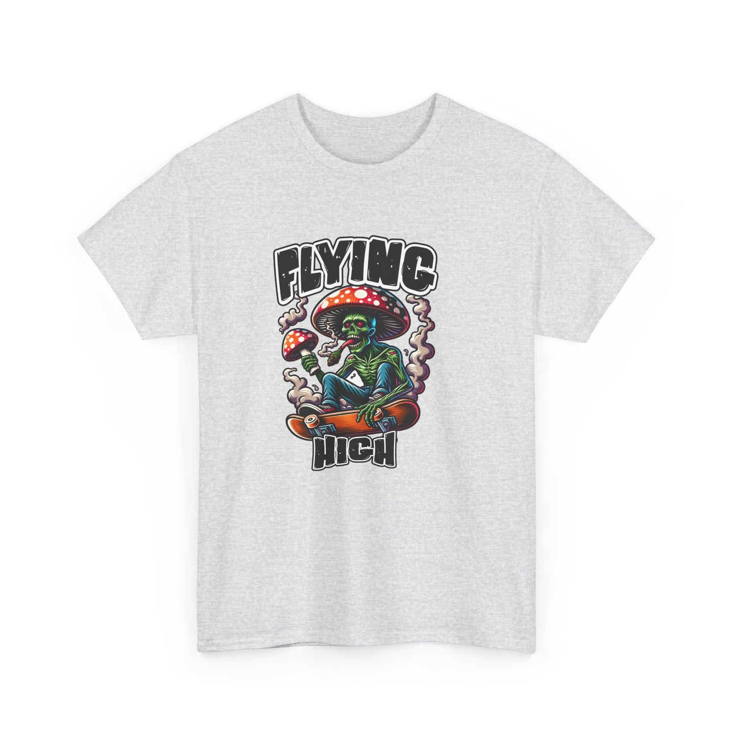 Flying High Unisex Cotton Tee, Psychedelic Shirt, Casual Wear, Gift for Stoners, Retro Fashion, Fun Graphic T-Shirt