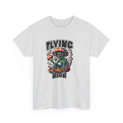 Flying High Unisex Cotton Tee, Psychedelic Shirt, Casual Wear, Gift for Stoners, Retro Fashion, Fun Graphic T-Shirt