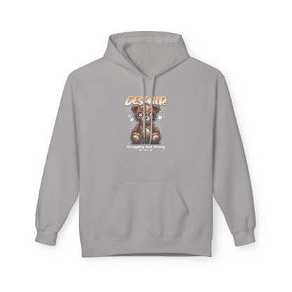 Despair Bear Hoodie | Cozy Graphic Fleece Sweatshirt for Comfort | Cute Gift for Friends | Fall Essentials | Unisex Casual Wear