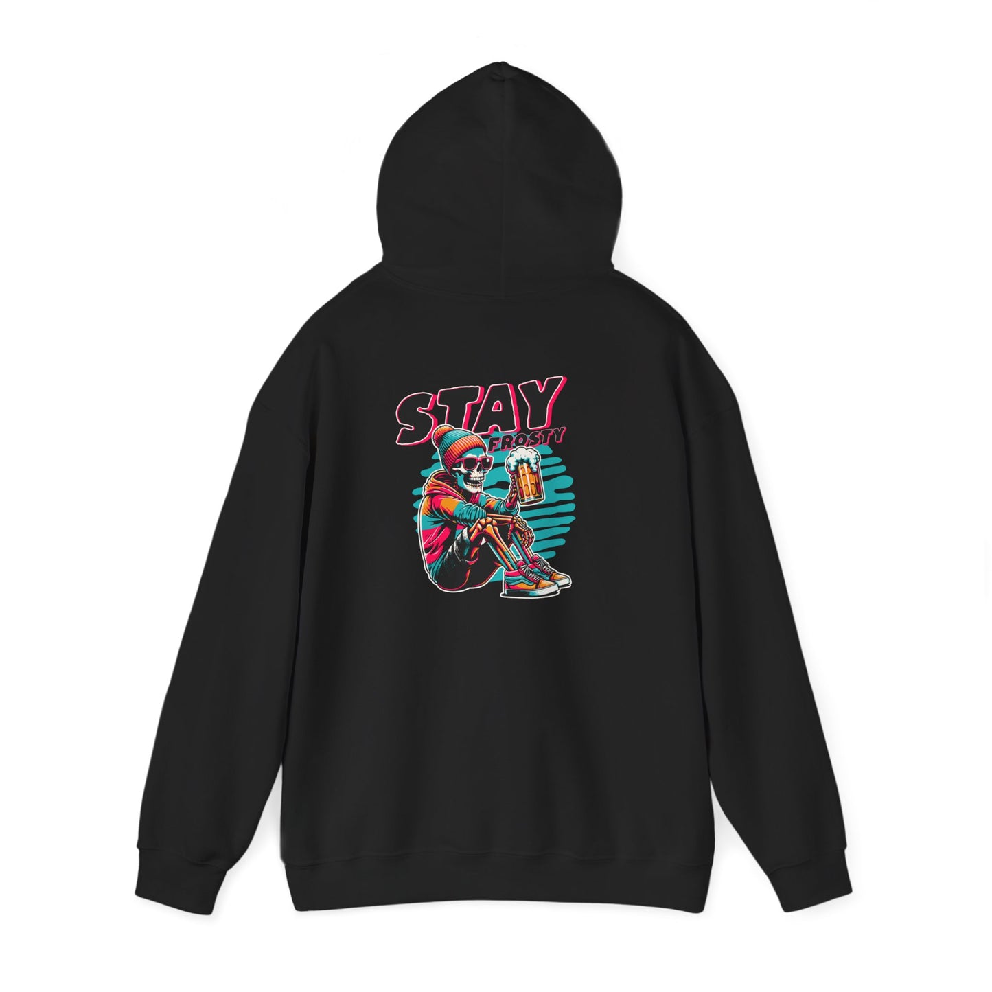 Stay Frosty Hooded Sweatshirt - Cozy Unisex Hoodie for Winter, Gift for Friends, Holiday Style, Casual Wear, Everyday Comfort