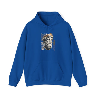 Artistic Hooded Sweatshirt with Classic Design, Casual Apparel, Gift for Art Lovers, Unisex Fashion, Cozy Streetwear
