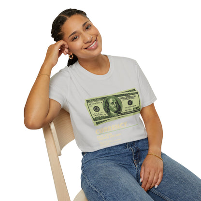 Limited Edition Currency Tee | Unisex Softstyle T-Shirt, Casual Wear, Streetwear, Gift for Him/Her, Unique Graphic Tee