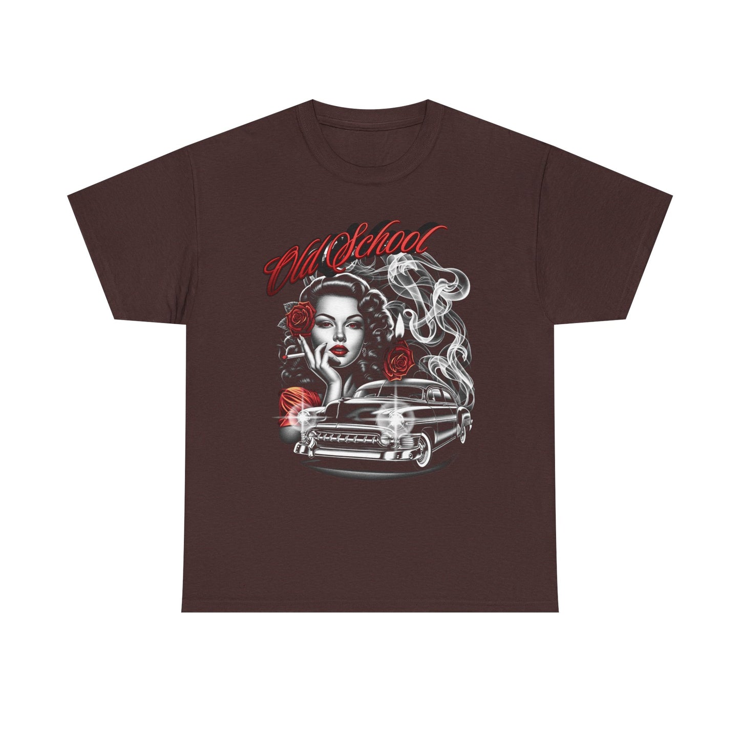 Artistic Unisex Heavy Cotton Tee - Vintage Vibes Graphic, Casual Wear, Music Lover Gift, Street Style Tee, Unisex Shirt