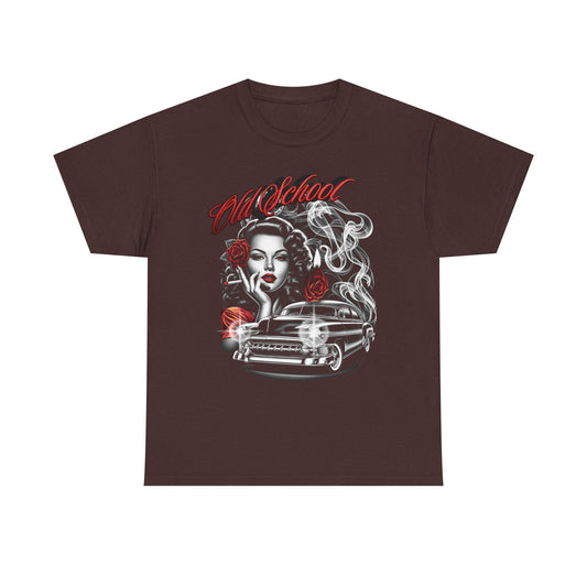Artistic Unisex Heavy Cotton Tee - Vintage Vibes Graphic, Casual Wear, Music Lover Gift, Street Style Tee, Unisex Shirt