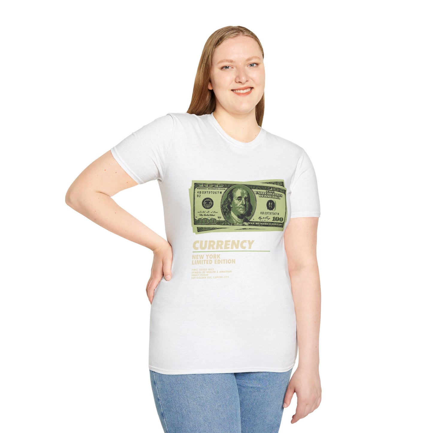 Limited Edition Currency Tee | Unisex Softstyle T-Shirt, Casual Wear, Streetwear, Gift for Him/Her, Unique Graphic Tee