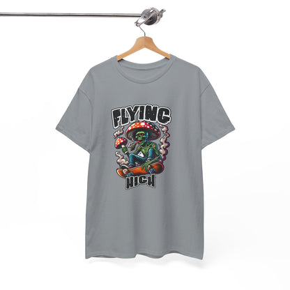 Flying High Unisex Cotton Tee, Psychedelic Shirt, Casual Wear, Gift for Stoners, Retro Fashion, Fun Graphic T-Shirt