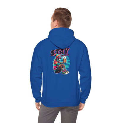Stay Frosty Hooded Sweatshirt - Cozy Unisex Hoodie for Winter, Gift for Friends, Holiday Style, Casual Wear, Everyday Comfort