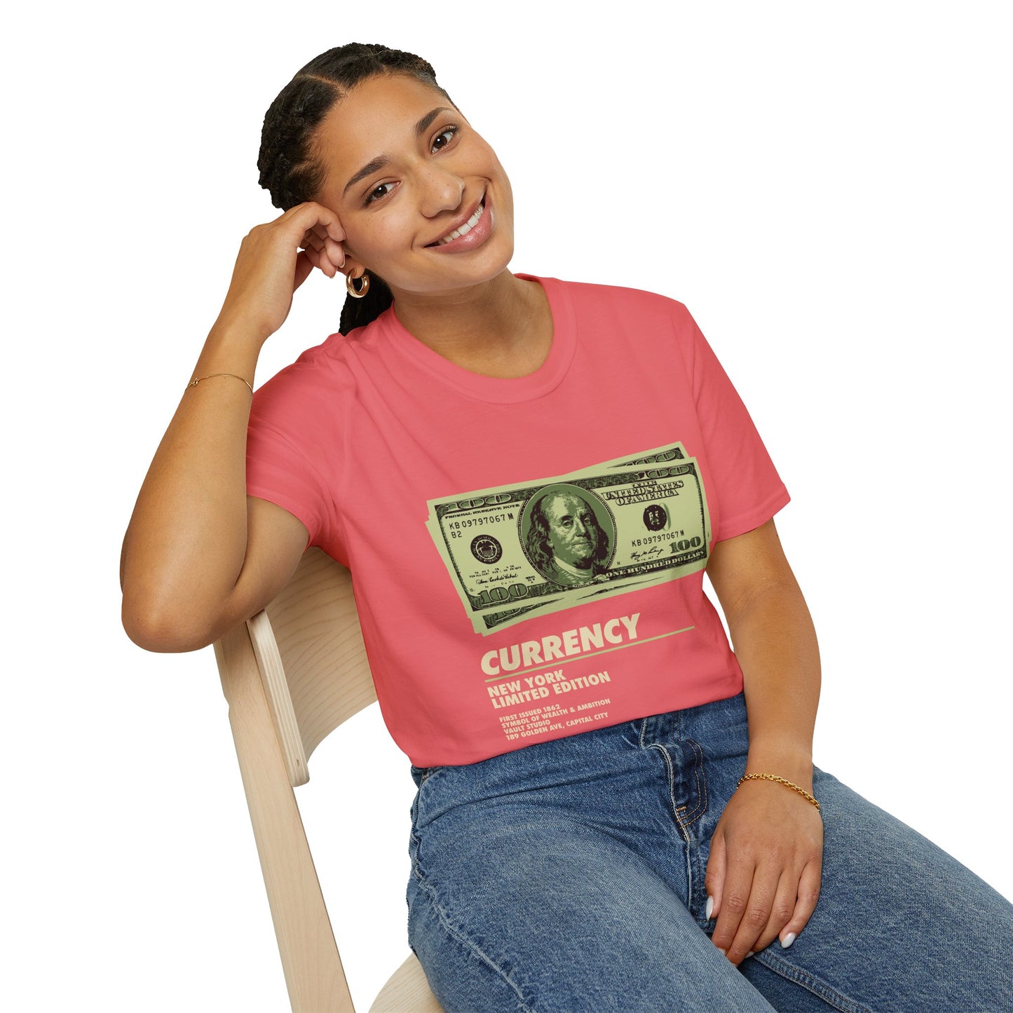 Limited Edition Currency Tee | Unisex Softstyle T-Shirt, Casual Wear, Streetwear, Gift for Him/Her, Unique Graphic Tee