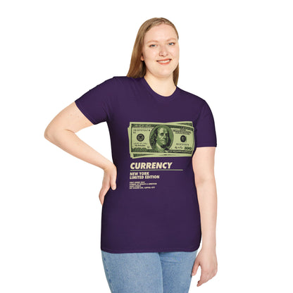 Limited Edition Currency Tee | Unisex Softstyle T-Shirt, Casual Wear, Streetwear, Gift for Him/Her, Unique Graphic Tee
