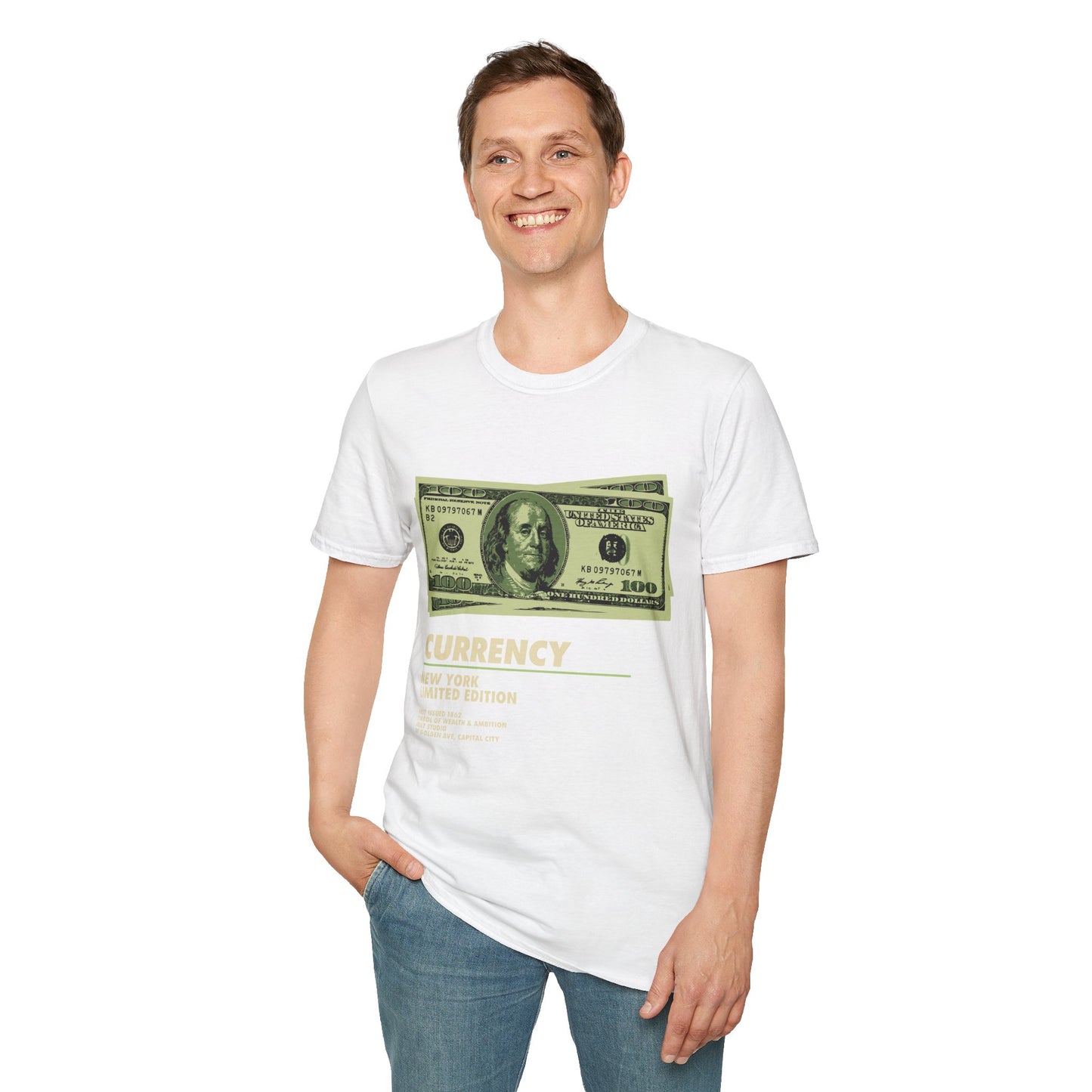 Limited Edition Currency Tee | Unisex Softstyle T-Shirt, Casual Wear, Streetwear, Gift for Him/Her, Unique Graphic Tee