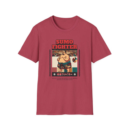 Sumo Fighter Graphic Tee | Fun Unisex T-Shirt for Sports Fans, Unique Gift, Casual Style, Anime Lovers, Vintage Aesthetic