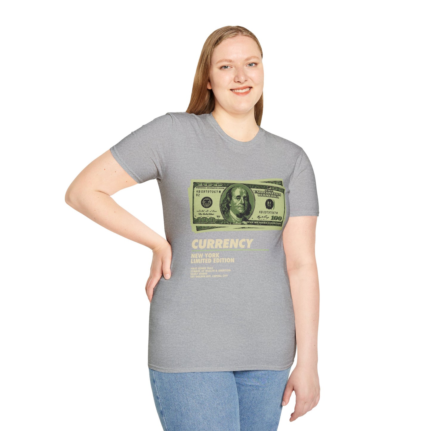 Limited Edition Currency Tee | Unisex Softstyle T-Shirt, Casual Wear, Streetwear, Gift for Him/Her, Unique Graphic Tee