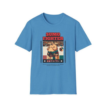 Sumo Fighter Graphic Tee | Fun Unisex T-Shirt for Sports Fans, Unique Gift, Casual Style, Anime Lovers, Vintage Aesthetic