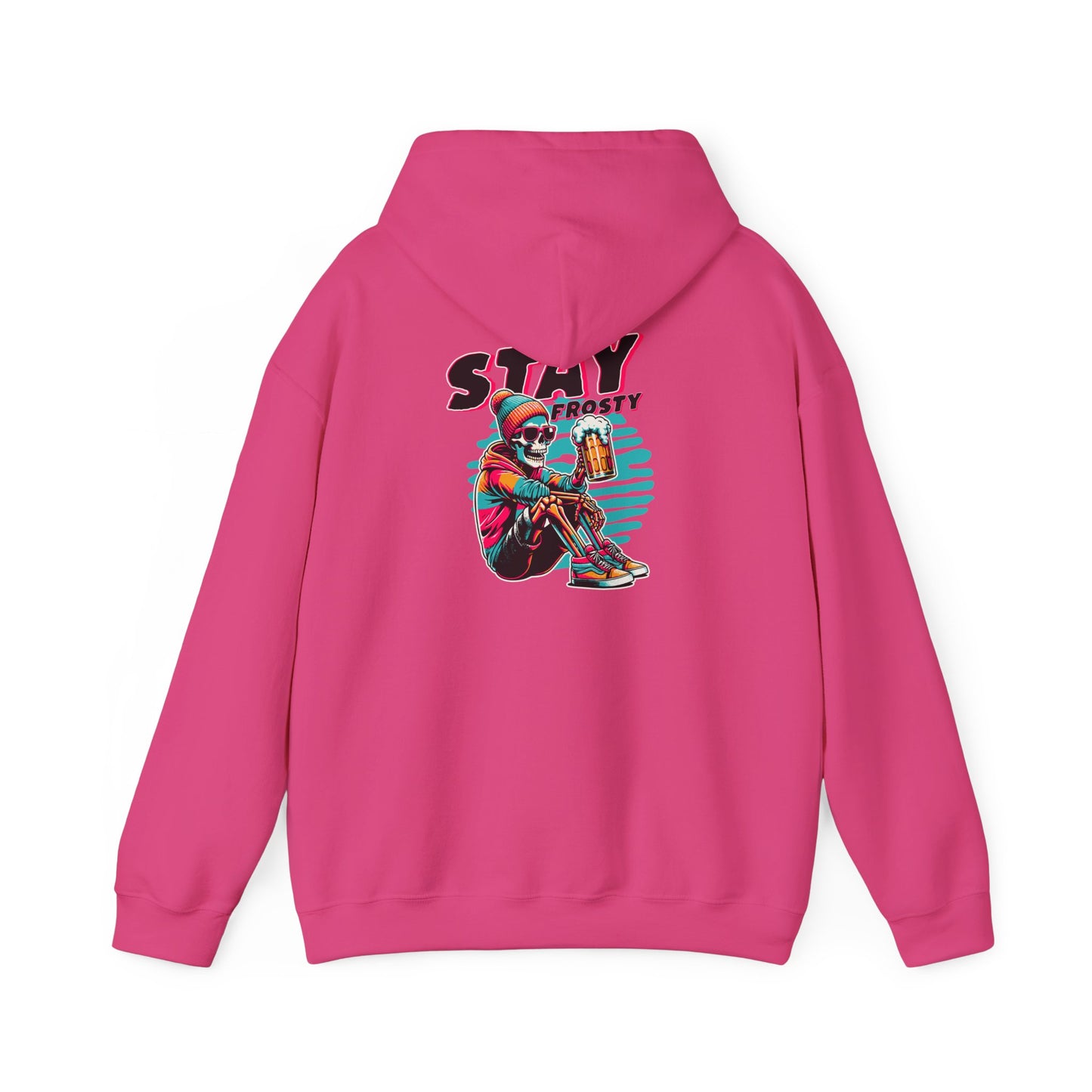 Stay Frosty Hooded Sweatshirt - Cozy Unisex Hoodie for Winter, Gift for Friends, Holiday Style, Casual Wear, Everyday Comfort