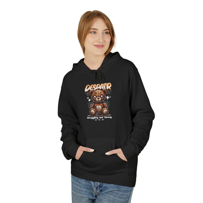 Despair Bear Hoodie | Cozy Graphic Fleece Sweatshirt for Comfort | Cute Gift for Friends | Fall Essentials | Unisex Casual Wear