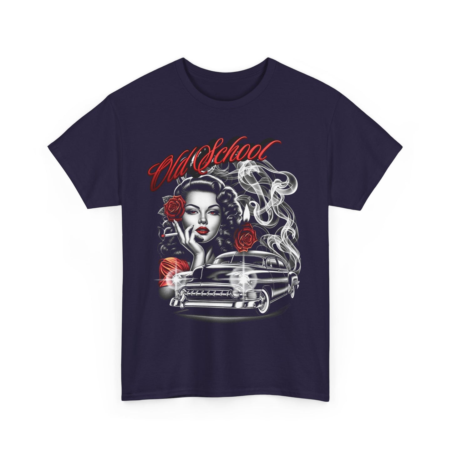 Artistic Unisex Heavy Cotton Tee - Vintage Vibes Graphic, Casual Wear, Music Lover Gift, Street Style Tee, Unisex Shirt