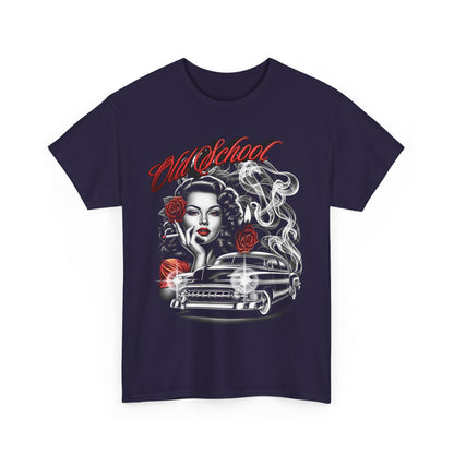 Artistic Unisex Heavy Cotton Tee - Vintage Vibes Graphic, Casual Wear, Music Lover Gift, Street Style Tee, Unisex Shirt
