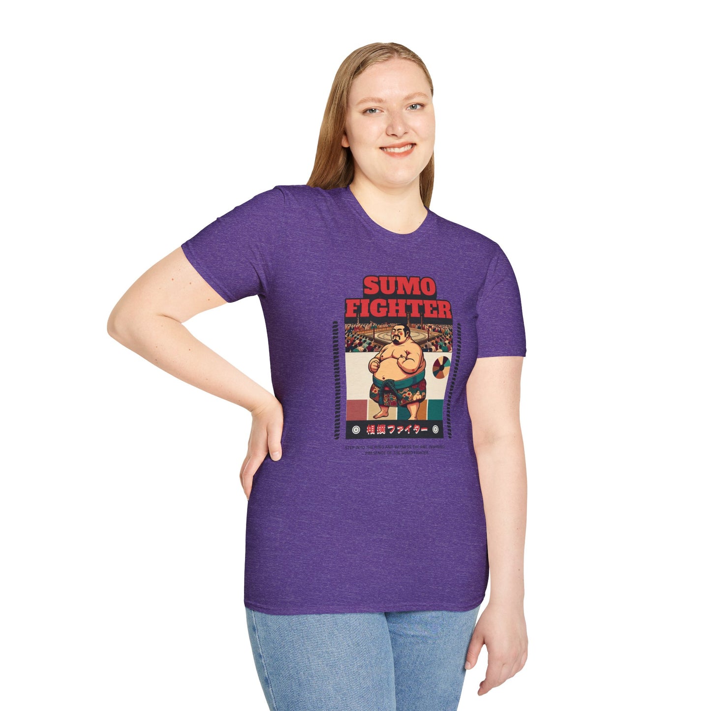 Sumo Fighter Graphic Tee | Fun Unisex T-Shirt for Sports Fans, Unique Gift, Casual Style, Anime Lovers, Vintage Aesthetic