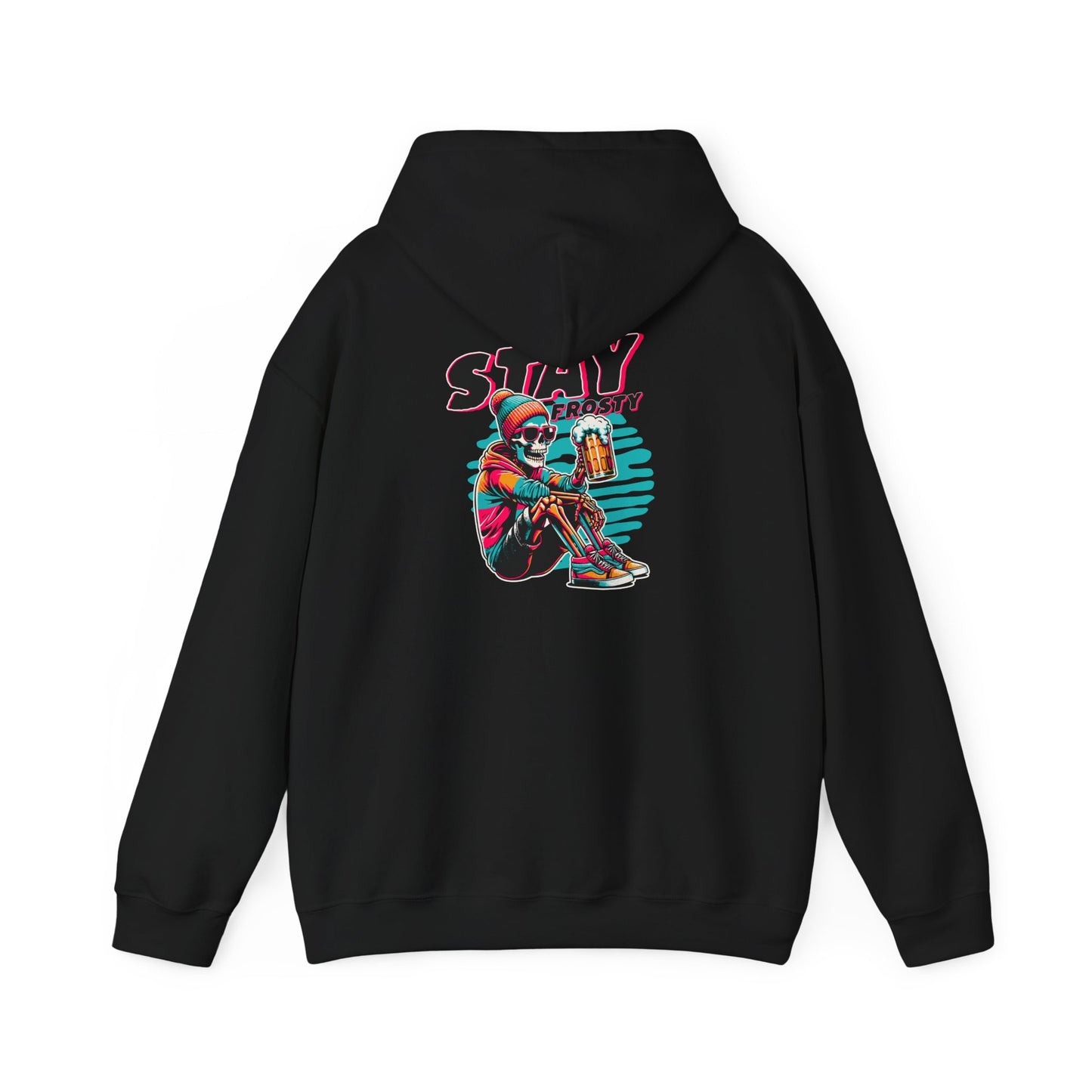 Stay Frosty Hooded Sweatshirt - Cozy Unisex Hoodie for Winter, Gift for Friends, Holiday Style, Casual Wear, Everyday Comfort
