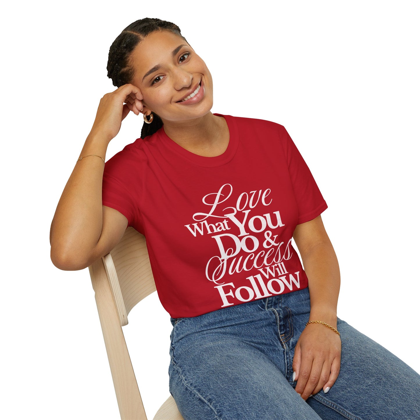 Motivational Quote Unisex Softstyle T-Shirt - Inspirational Gift, Casual Wear, Everyday Comfort, Success Apparel, Relaxed Fit