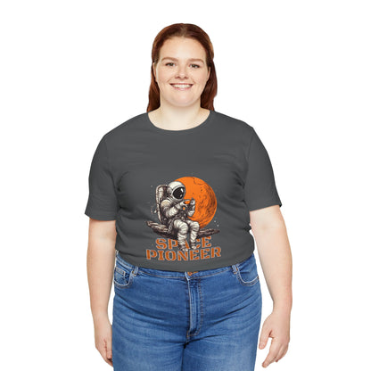Space Pioneer Astronaut Tee, Cosmic Shirt, Gift for Astro Lovers, Unisex Graphic Tee, Sci-Fi T-Shirt, Casual Spacewear