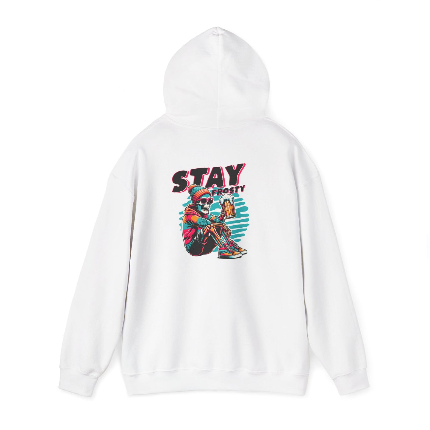 Stay Frosty Hooded Sweatshirt - Cozy Unisex Hoodie for Winter, Gift for Friends, Holiday Style, Casual Wear, Everyday Comfort