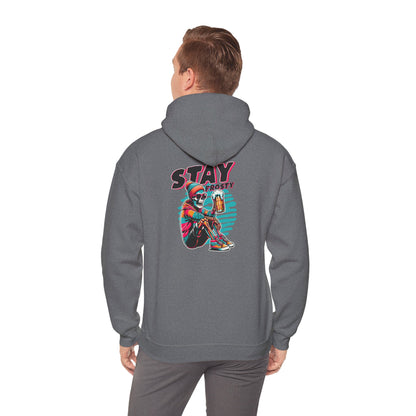 Stay Frosty Hooded Sweatshirt - Cozy Unisex Hoodie for Winter, Gift for Friends, Holiday Style, Casual Wear, Everyday Comfort