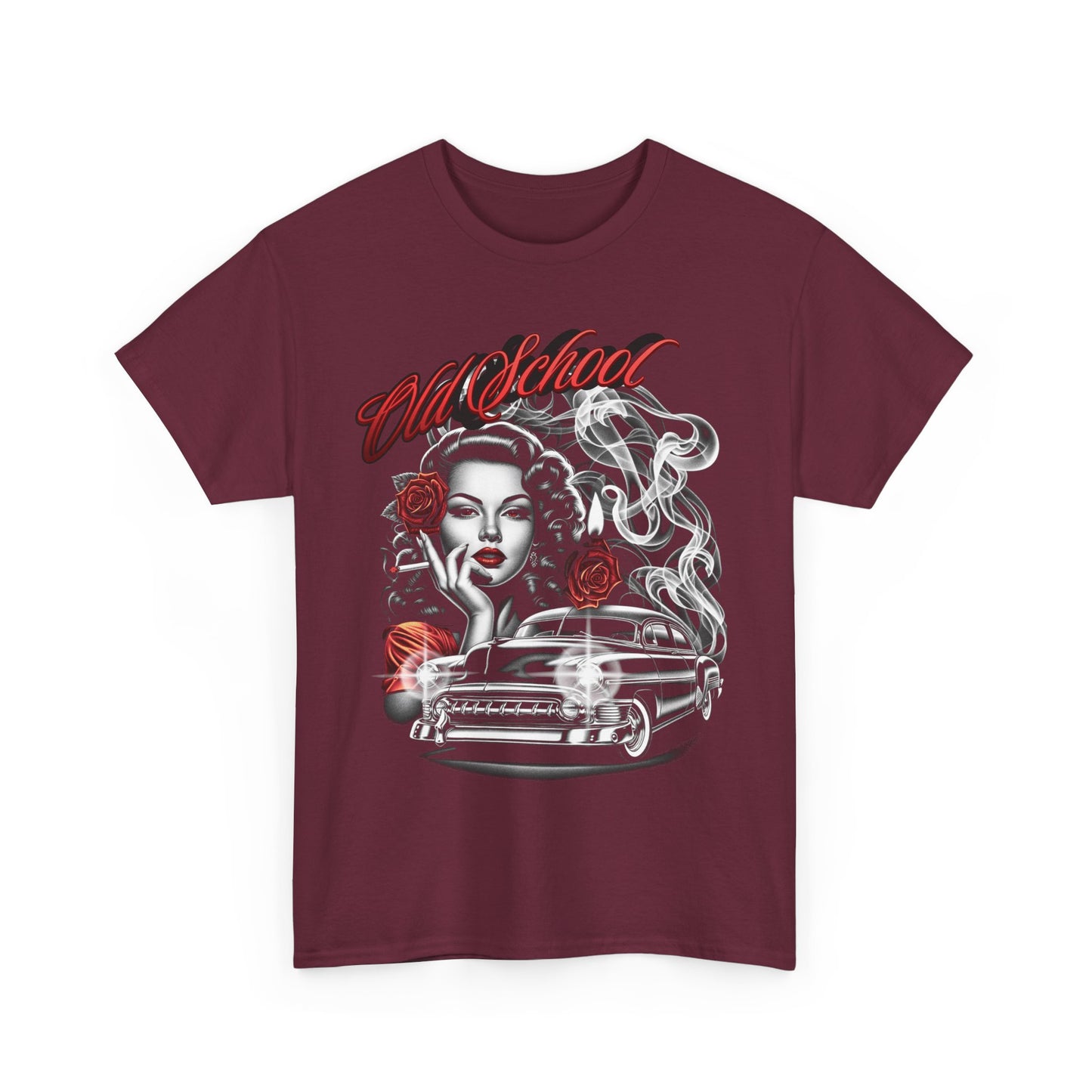 Artistic Unisex Heavy Cotton Tee - Vintage Vibes Graphic, Casual Wear, Music Lover Gift, Street Style Tee, Unisex Shirt