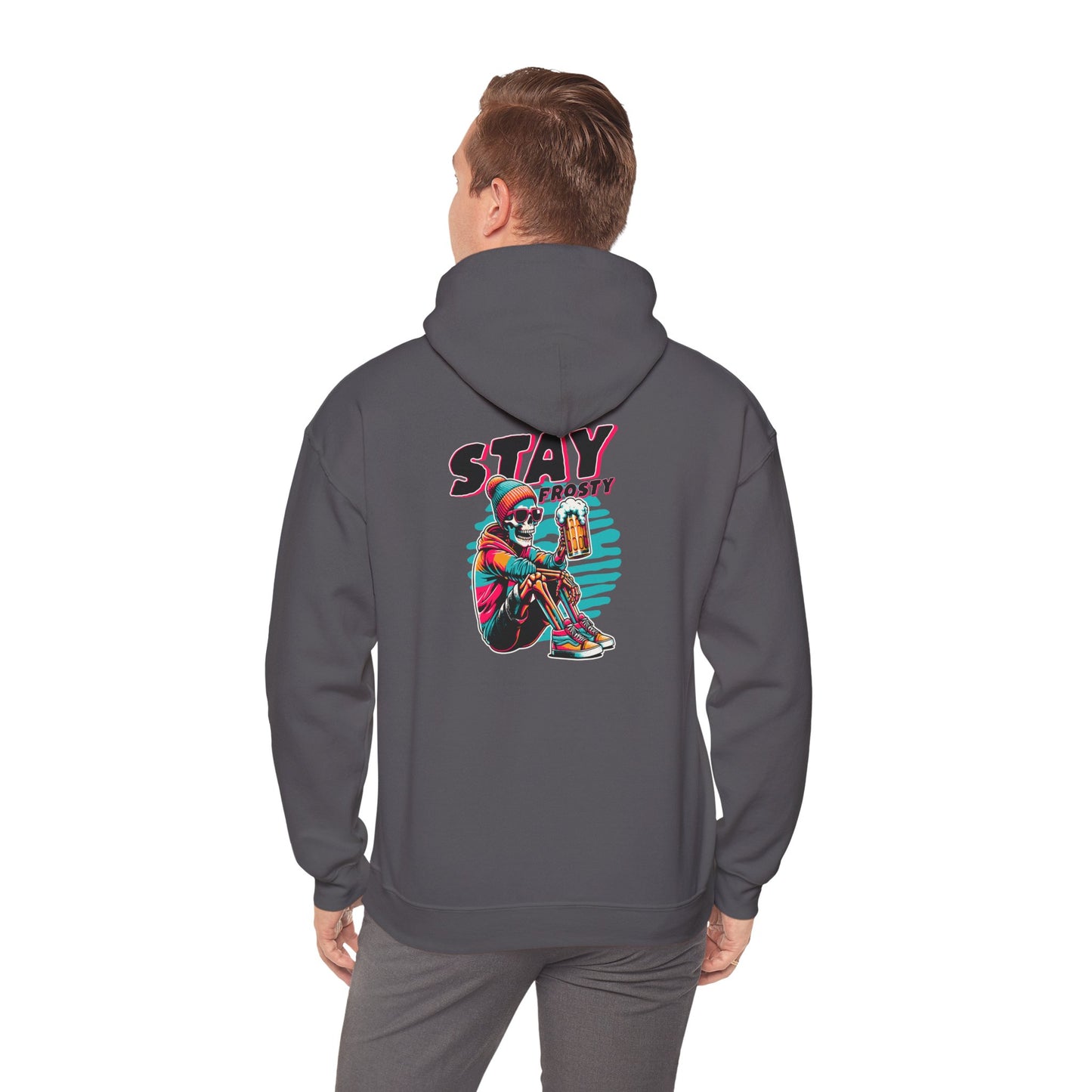 Stay Frosty Hooded Sweatshirt - Cozy Unisex Hoodie for Winter, Gift for Friends, Holiday Style, Casual Wear, Everyday Comfort
