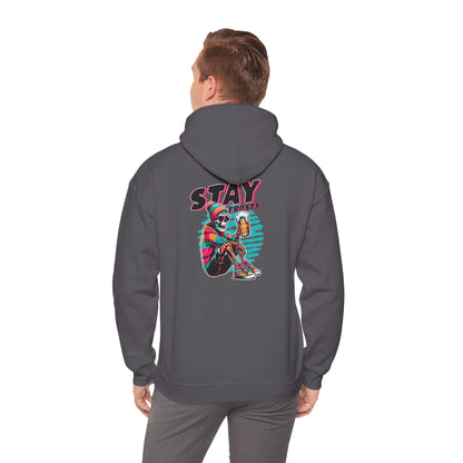 Stay Frosty Hooded Sweatshirt - Cozy Unisex Hoodie for Winter, Gift for Friends, Holiday Style, Casual Wear, Everyday Comfort