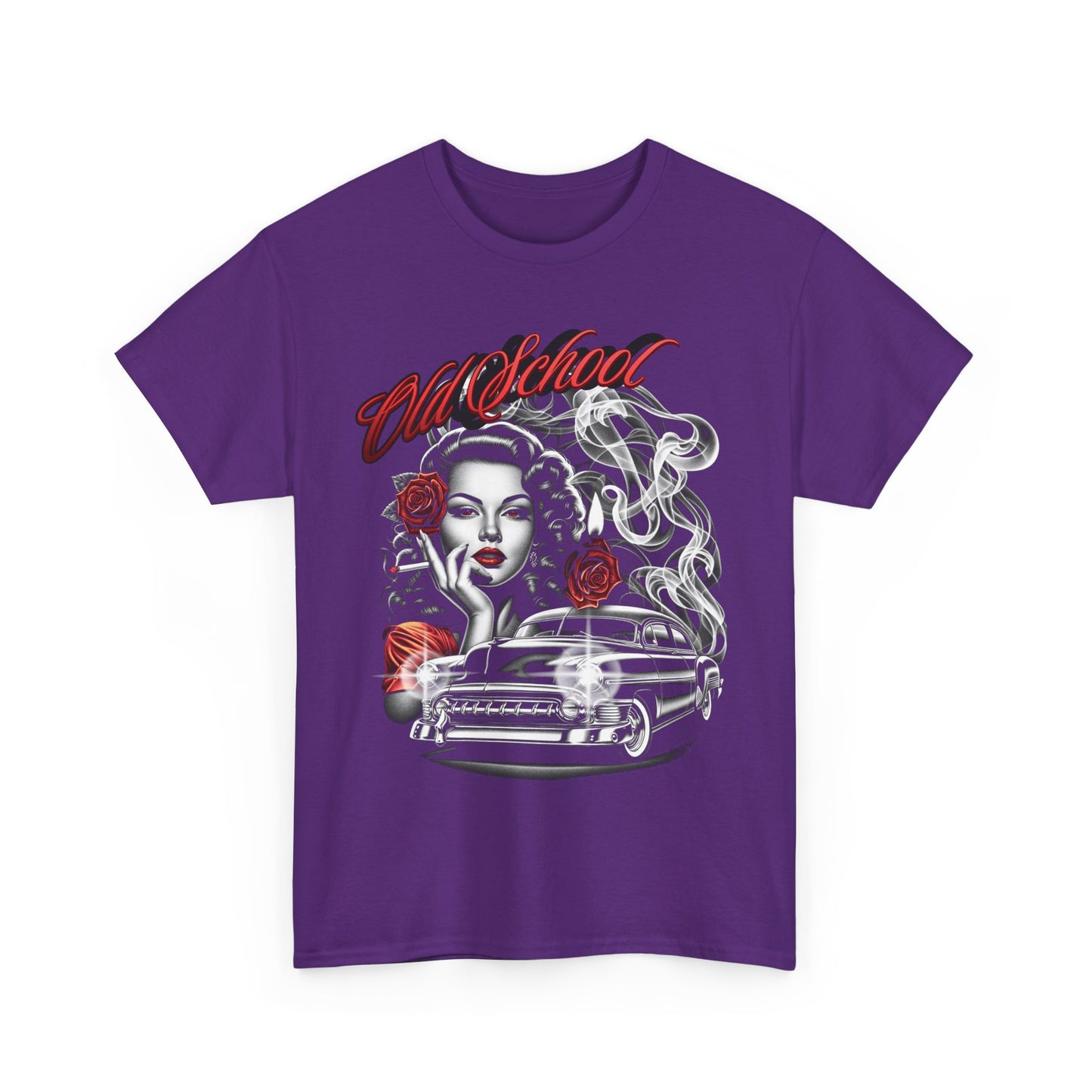 Artistic Unisex Heavy Cotton Tee - Vintage Vibes Graphic, Casual Wear, Music Lover Gift, Street Style Tee, Unisex Shirt